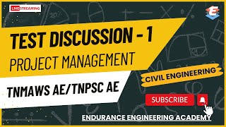 Test Discussion  1  TNMAWS AE  Civil Engineering  Project Management tnmaws [upl. by Ahsik]