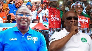 HOW GHANAIANS IN KPANDO RECEIVED JOHN DRAMANI MAHAMA AND BAWUMIA AHEAD OF ELECTION 2024 [upl. by Ahtiek]