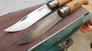 Opinel MOD DIY Making the famous French Knife slim and nice [upl. by Aloisius]