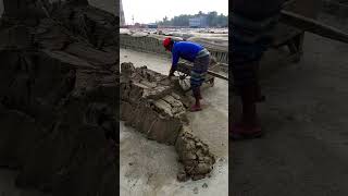 Simple process of clay soil brick making Traditional brick field [upl. by Fleda622]