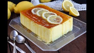 Flan de limón sin horno muy fácil y buenísimo [upl. by Nnoryt922]