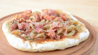 Receta de pizzeta de papa  Alicante Sabores Naturales [upl. by Mindy]