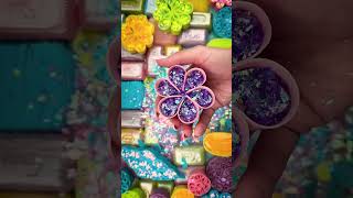 ASMR SOAP★Crushing soap★Cutting soap cubes★FOAMampGLITTERampSTARCH [upl. by Niwdla]