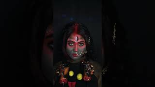 Jai Maa kali🙏❤️‍🔥🙏Mata ki do roop ek sath Muaetitripuramakeovers youtubeshortsdurgapuja [upl. by Tevlev]