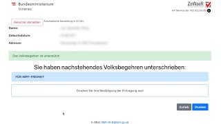 Volksbegehren FÜR IMPFFREIHEIT unterzeichnen mit HandySignatur ERKLÄRVIDEO [upl. by Netaf]