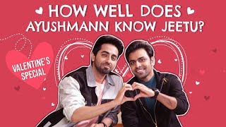 Ayushmann Khurrana amp Jeetu play How Well Do You Know Each Other  Shubh Mangal Zyada Saavdhan [upl. by Roath]