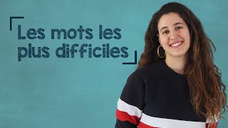 Top 10 Most Difficult Words in French  A2 [upl. by Tullusus906]