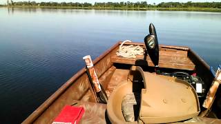 12 Jon boat with 4HP Yamaha [upl. by Adachi]