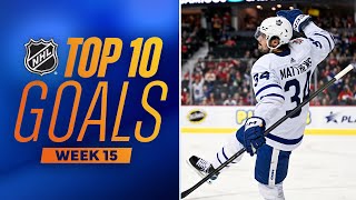 Top 10 Goals from Week 15  202324 NHL Season [upl. by Trbor]