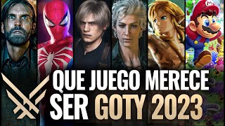 ¿CUAL MERECE GANAR EL GOTY MEJOR JUEGO DEL AÑO 2023 GAME AWARDS [upl. by Dailey]