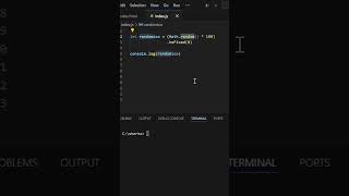 Como Gerar Números Randômicos em JavaScript de Forma Fácil shorts javascript [upl. by Higbee]