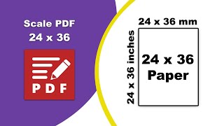 How to scale a PDF to 24 x 36 in PDFXChange Editor [upl. by Iila]