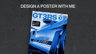 Create a Car Poster Design with Me [upl. by Ynaffital]