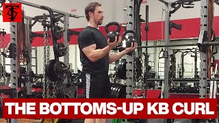 Reverse Bottoms Up Bicep Curl with Kettlebells [upl. by Keiryt919]