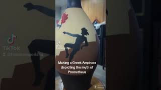 Making an amphora of the greekmythology of prometheus [upl. by Aihsia]