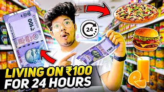 Living on 100₹ For 24 Hours 😱 Jash Dhoka Vlogs [upl. by Anilrats]