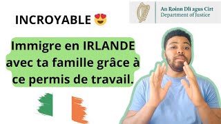 IRLANDE 2024 🇮🇪 Comment immigrer avec toute ta famille grâce à ce permis de travail [upl. by Laud]