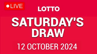 The National Lottery Lotto Draw Live results from Saturday 12 October 2024  tonights lotto [upl. by Nimaynib152]