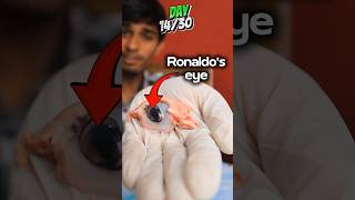 Using Ronaldos eye as a Magnifier🤣 science ronaldo shorts youtubeshorts [upl. by Lehpar568]