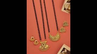 बहुत ही ब्यूटीफुल मंगलसूत्र डिजाइन gold Mein mangalsutra ka डिज़ाइन🌹🌹🌸🌼womensfashion making [upl. by Merrill]