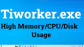 Tiworkerexe High CPU Disk Memory Usage in Windows 10 amp Windows 11 Two Methods [upl. by Nyrat466]