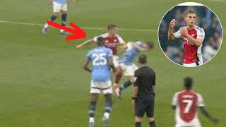 Leandro Trossard red card video  arsenal player red card vs man city [upl. by Madelon]