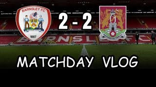 Matchday Vlog Barnsley bottle 2 goal lead as they stumble home to a 22 draw against Northampton [upl. by Einor]