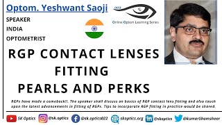 RGP Contact Lenses Fitting Pearls and Perks How to start fitting  OOLS  Optom Yeshwant Saoji [upl. by Phil]