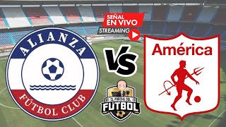 Alianza FC 2 vs América 1  Primera fase  Copa Sudamericana 2024 [upl. by Karlen299]