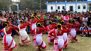 Rangaboti  Gotro  Group Dance Fatepur High Schools Girls [upl. by Carlota]