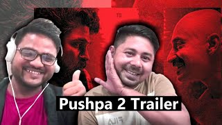 Pushpa 2  The Rule Trailer Reaction  Indian Reaction  Desi Reaction  Reaction in Hindi [upl. by Kacey]