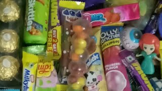 Many Candies lollies toys jellies chocolates  wafers kisses toffees [upl. by Atinid]