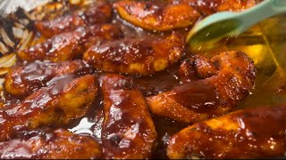 JUICY Baked BBQ Chicken Tenders Recipe  QUICK AND EASY [upl. by Walczak514]