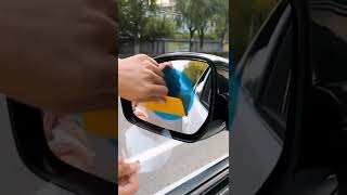 Car Rear view Mirror Film Rainproof Waterproof Mirror Film Anti Fog Nano Coating Car Film [upl. by Kciredec]