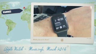 Démonstration application Maréeinfo avec Apple Watch [upl. by Jala]