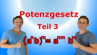 Potenzgesetz  Teil 3 mit AufgabenLösung  LehrerBros [upl. by Sheena]