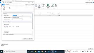 Released Production Order  OutPut Entries in Navision  Part1 [upl. by Traci120]