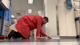 Dycem Contamination Control Floor Mats Installation  TimeLapse Video [upl. by Nosae159]