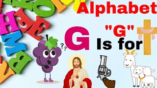 Letter G Words For Kids Words Starting With Letter G  G Letter Words Learning Alphabet GG is for [upl. by Akinoj]