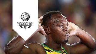 Usain Bolt dances with the Glasgow crowd  Unmissable Moments [upl. by Marvin]