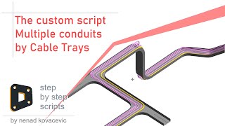 The custom script  Multiple conduits by Cable trays [upl. by Kalina]