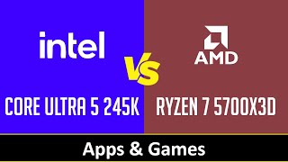 CORE ULTRA 5 245K vs RYZEN 7 5700X3D [upl. by Niuqaoj]