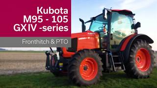 Frontline System and PTO for Kubota M95 105 GX IV series TIER 4 FINAL [upl. by Salene]