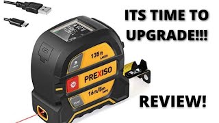 PREXISO Laser Tape Measure 2in1 Laser Measure 135Ft amp Tape Measure 16 Ft review and demo [upl. by Bowne]