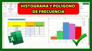 📈Excel Como CREAR un HISTOGRAMA Y POLÌGONO de FRECUENCIAS en EXCEL 2024 Fàcil y Sencillo [upl. by Childs]