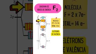 orbitais moleculares do F2 quimica shorts [upl. by Ahtel191]