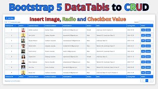 Customize Bootstrap5 DataTables to Create Complete CRUD Operations  CRUD in Bootstrap5 DataTables [upl. by Sekoorb]