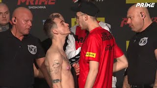 JAĹš KAPELA VS ZIEMOWIT KOSSAKOWSKI  WAĹ»ENIE I FACE TO FACE PRZED PRIME SHOW MMA [upl. by Ixel593]