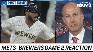 Gary Cohen and Mets Post Game crew react to New Yorks Game 2 loss to the Brewers  SNY [upl. by Hayley]