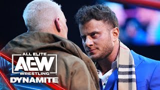 Darby Allin amp MJF exchange words over the AEW world title  AEW Dynamite 41223 [upl. by Natanoj]